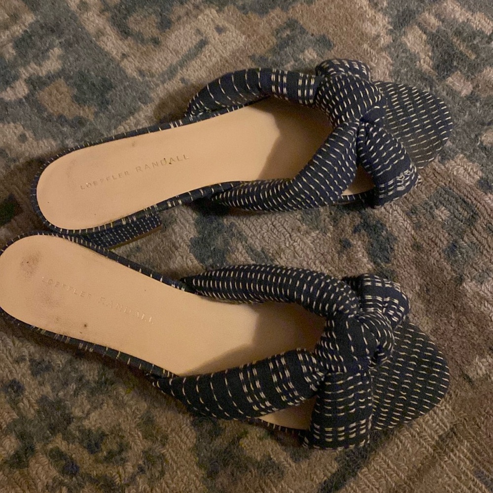 Loeffler Randall indigo batik sandal size 9